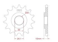 Front sprocket 13 teeth