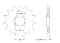 Front sprocket 14 teeth