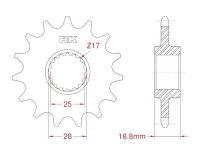 Front sprocket 16 teeth