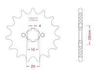 Front sprocket 12 teeth