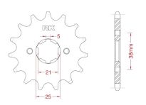 Front sprocket 13 teeth