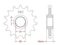 Front sprocket 14 teeth