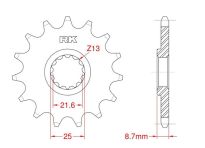 Front sprocket 17 teeth