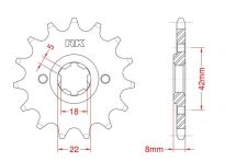 Front sprocket 14 teeth