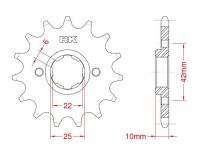 Front sprocket 15 teeth