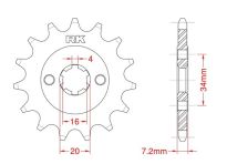 Front sprocket 13 teeth