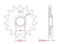 Front sprocket 13 teeth