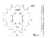 Front sprocket 18 teeth