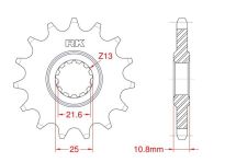 Front sprocket 17 teeth