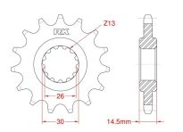 Front sprocket 16 teeth