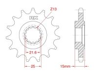 Front sprocket 15 teeth