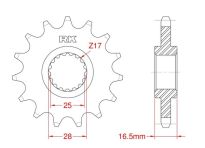 Front sprocket 16 teeth