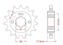 Front sprocket 15 teeth