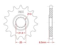 Front sprocket 15 teeth