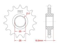 Front sprocket 19 teeth