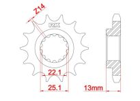 Front sprocket 17 teeth