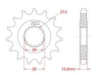 Front sprocket 15 teeth