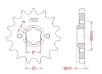 Front sprocket 17 teeth