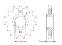 Front sprocket 15 teeth