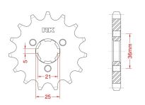 Front sprocket 14 teeth