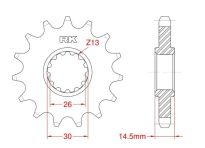 Front sprocket 15 teeth