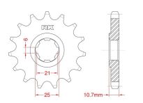 Front sprocket 15 teeth