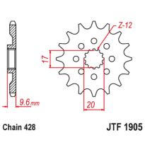 Front sprocket 13 teeth