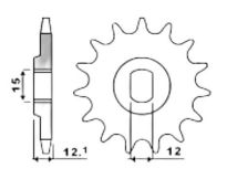 Front sprocket 9 teeth