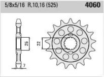 Front sprocket 16 teeth