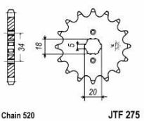 Front sprocket 15 teeth