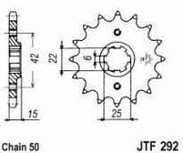 Front sprocket 16 teeth