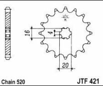 Front sprocket 11 teeth