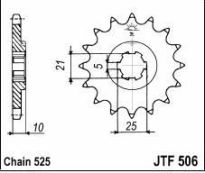 Front sprocket 14 teeth