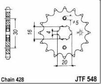 Front sprocket 13 teeth