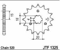 Front sprocket 12 teeth