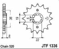 Front sprocket 13 teeth