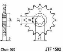 Front sprocket 13 teeth