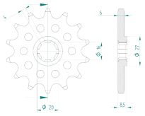 Front sprocket 14 teeth