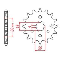 Front sprocket 14 teeth