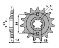 Front sprocket 15 teeth