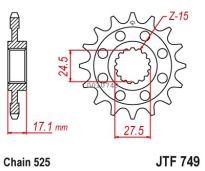 Front sprocket 15 teeth