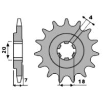 Front sprocket 16 teeth