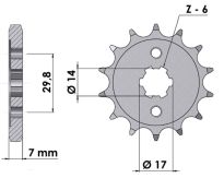 Front sprocket 16 teeth