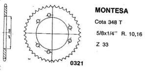 Aluminium rear sprocket 35 teeth