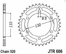 Steel rear sprocket 48 teeth