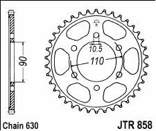 Steel rear sprocket 35 teeth