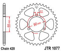 Steel rear sprocket 47 teeth