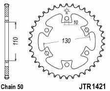 Steel rear sprocket 40 teeth