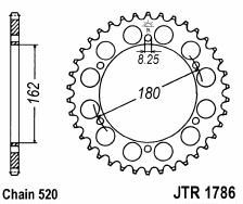 Steel rear sprocket 52 teeth