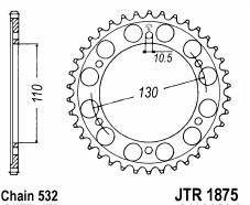 Steel rear sprocket 48 teeth